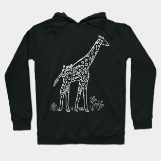 Love Animals - Giraffe in the Savanna Hoodie